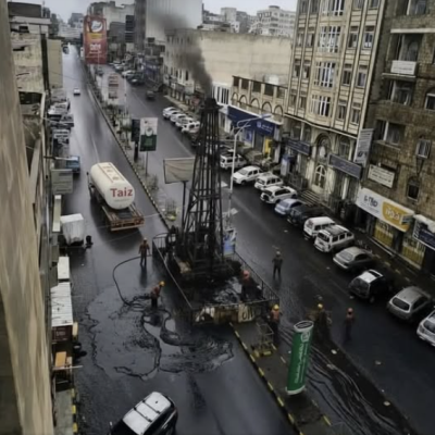 صورة زائفة وخبر ساخر لبئر نفط في تعز!