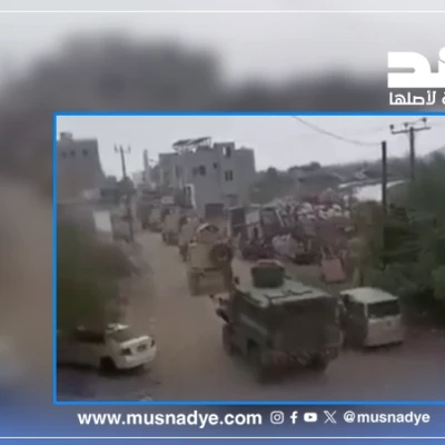 فيديو مضلل لعربات للقوات الحكومية في عدن وليس حوثية في التربة