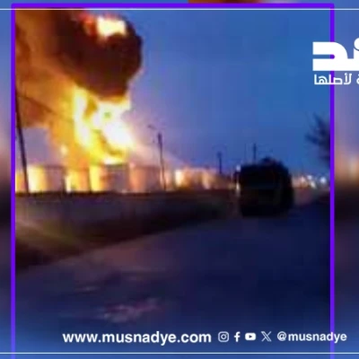 الفيديو لا يوثق قصفًا إيرانيًا لإسرائيل أو الكويت بل يعود لهجوم على مستودع نفطي في روسيا عام 2022
