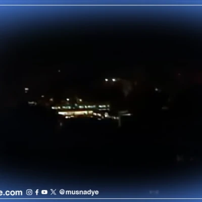 فيديو قديم من غزة وليس لقصف حديث على الأراضي المحتلة أدى لانقطاع الكهرباء