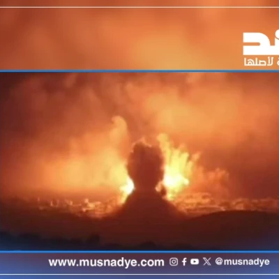 الفيديو يعود لقصف إسرائيلي على لبنان وليس قصفا استهدف الحوثيين في المخا حديثا