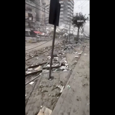 انتشار فيديو لدمار بجنوب لبنان وليس في تل أبيب