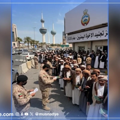 لا صحة لإعلان الكويت التجنيد لليمنيين أو لأي دولة أخرى، والصورة مُولَّدة بتقنية الذكاء الاصطناعي.