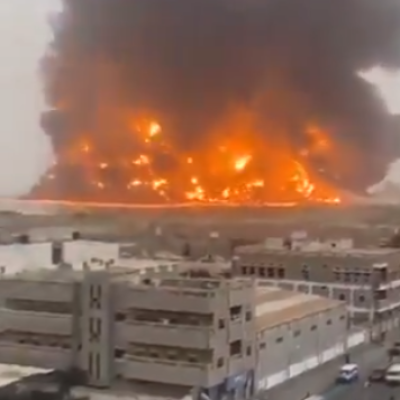 هل هذا الفيديو للقصف الإسرائيلي الأخير على ميناء الحديدة؟