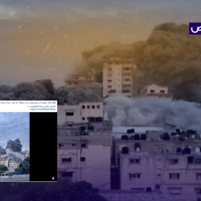 الفيديو يعود لقصف إسرائيلي على غزة عام 2023 وليس لقصف إيراني على تل أبيب!