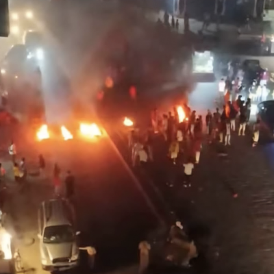 الصورة من احتجاجات سابقة في عدن وليست حديثة