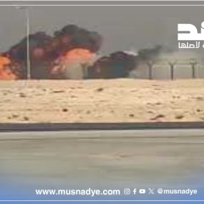 طائرة هندية سقطت في دبي أثناء عرض جوي وليست إسرائيلية أُسقطت بصاروخ إيراني