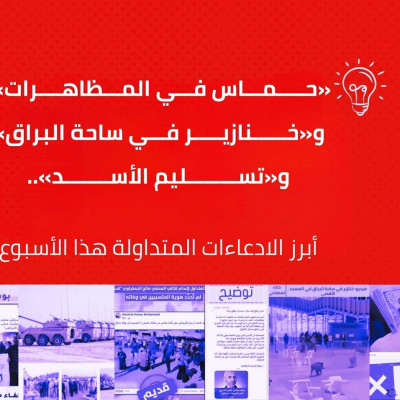 «حماس في المظاهرات» و«خنازير في ساحة البراق» و«تسليم الأسد».. أبرز الادعاءات المتداولة هذا الأسبوع