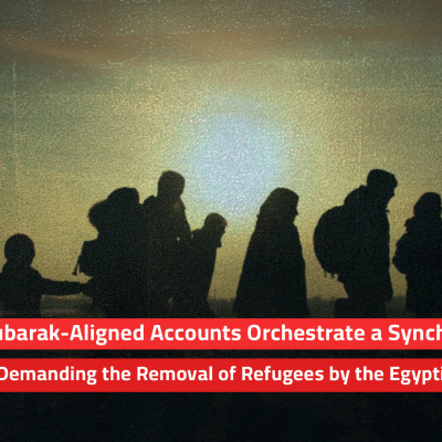 Fake Mubarak-Aligned Accounts Orchestrate a Synchronized Online Push Demanding the Removal of Refugees by the Egyptian Military