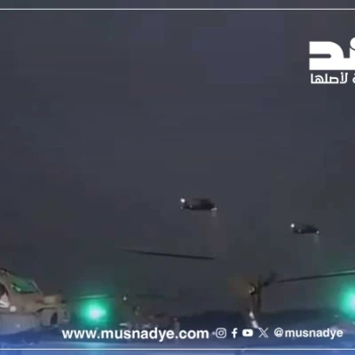 قديم لمروحيات أباتشي زُعم أنه يوثق وصول قوات التحالف وبدء نشرها وتفعيل الردع