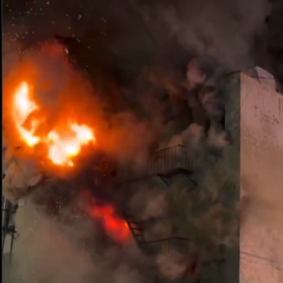 حقيقة احتراق مبنى الاستخبارات المركزية بتل أبيب بعد استهدافه