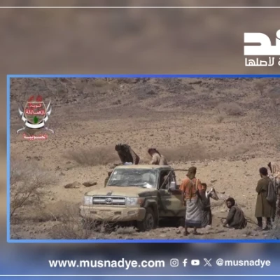 الفيديو قديم لاستيلاء قوات العمالقة على أطقم وذخائر للحوثيين في حريب