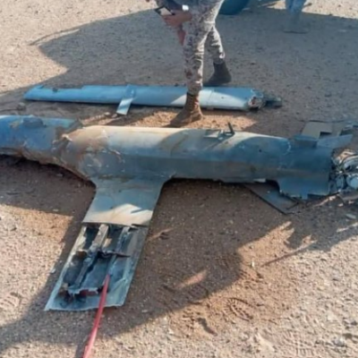 صورة الطائرة المسيّرة في وادي حضرموت قديمة وتعود لعام 2020