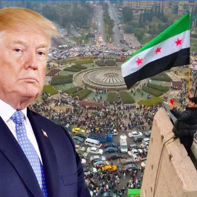 ماحقيقة منشور للرئيس الأمريكي حول سوريا وبناء برج تجاري في دمشق؟