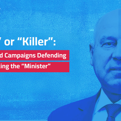 “Hero” or “Killer”: Coordinated Campaigns Defending and Attacking the “Minister”