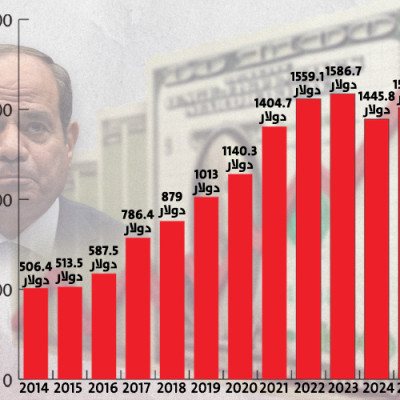 انفرجراف | آثر التوسع في الاقتراض.. نصيب المواطن من الدين الخارجي يرتفع 185.5% خلال عهد السيسي