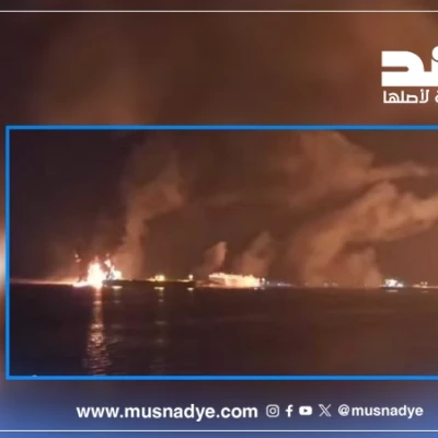 الفيديو المتداول يعود لقصف ميناء رأس عيسى النفطي عام 2025 وليس لاستهداف ناقلتي نفط سعوديتين