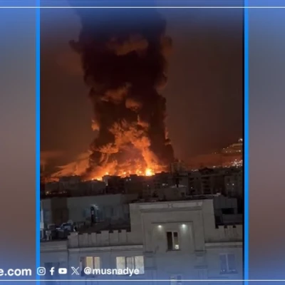 فيديو الحريق في طهران قديم ويعود إلى 8 مارس، وليس قصف اليوم