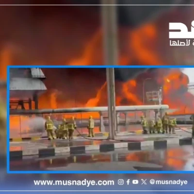 فيديو قديم وليس لاستهداف محطة حديثًا في مطار الكويت
