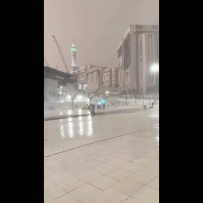 لم يشهد الحرم المكي أي عواصف يوم أمس