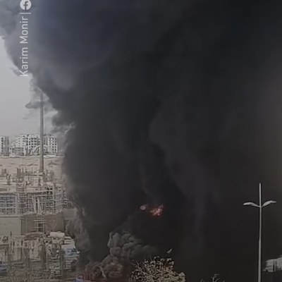 حريق القاهرة لا علاقة له بأي هجوم إيراني