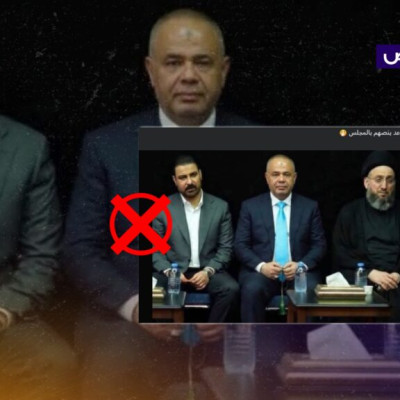 الصورة مفبركة ولا تظهر علي الزيدي بجانب حسين طالب المعتقل بتهمة الفساد!
