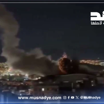 الفيديو لقصف إسرائيلي على إيران وليس قصفًا على الإمارات