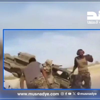فيديو لمدفعية العمالقة في عسيلان وبيحان يُتداول على أنه من باب المندب