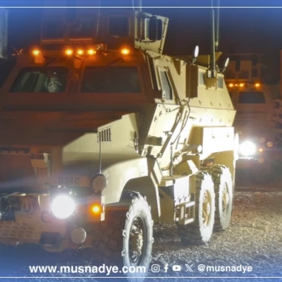 الصورة المتداولة لمدرعة عسكرية قديمة من العراق وليست لتعزيزات عسكرية للمجلس الانتقالي تصل إلى سيئون