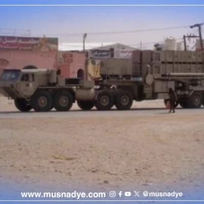 الصورة المتداولة لعربات الباتريوت تسحبها السعودية من عدن قديمة