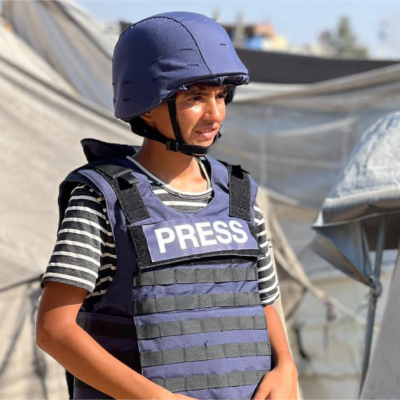 Ahmad, Son of Journalist Hussam al-Masri, Carries Forward His Father’s Message and Camera