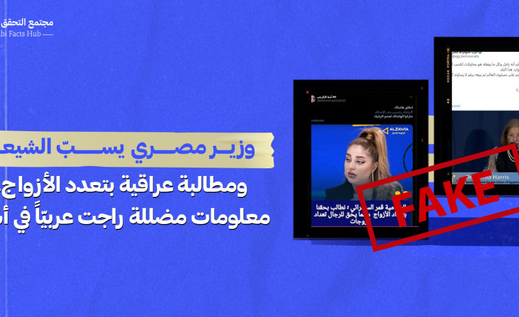 وزير مصري يسبّ الشيعة ومطالبة عراقية بتعدد الأزواج… معلومات مضللة راجت عربياً في أسبوع