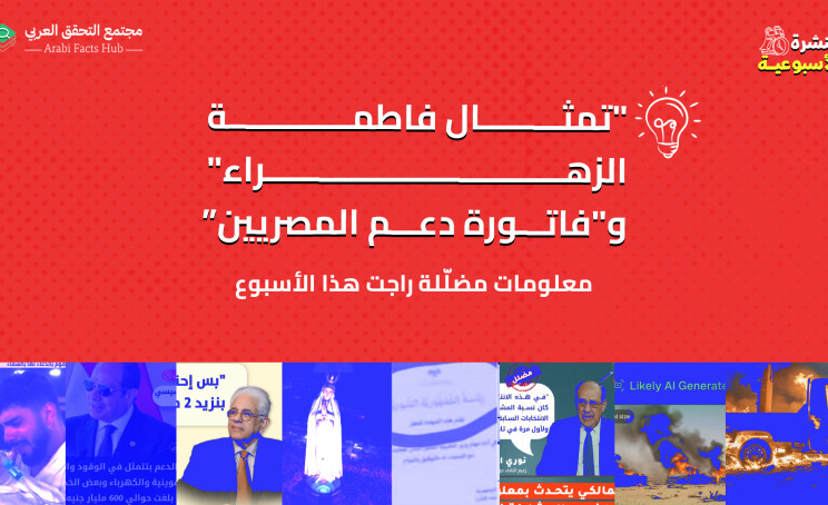 "تمثال فاطمة الزهراء" و"فاتورة دعم المصريين"… معلومات مضلّلة راجت هذا الأسبوع