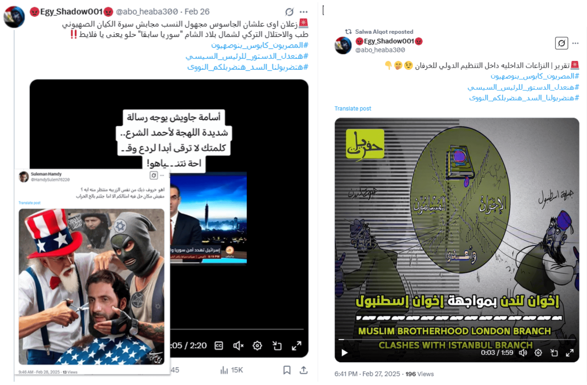 Hashtag Syria Egyptian Flies in the Sky of Syria: Pro-Egyptian Regime Hashtags Lead a ...
