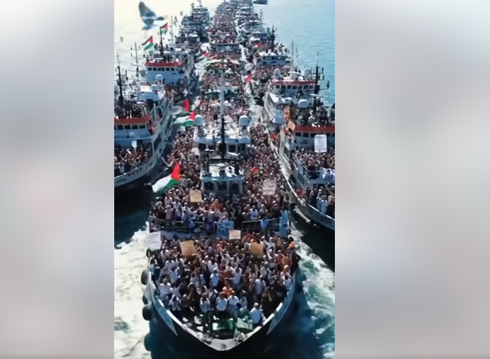 فيديوهان مولدان بالذكاء الاصطناعي لأسطول الصمود العالمي