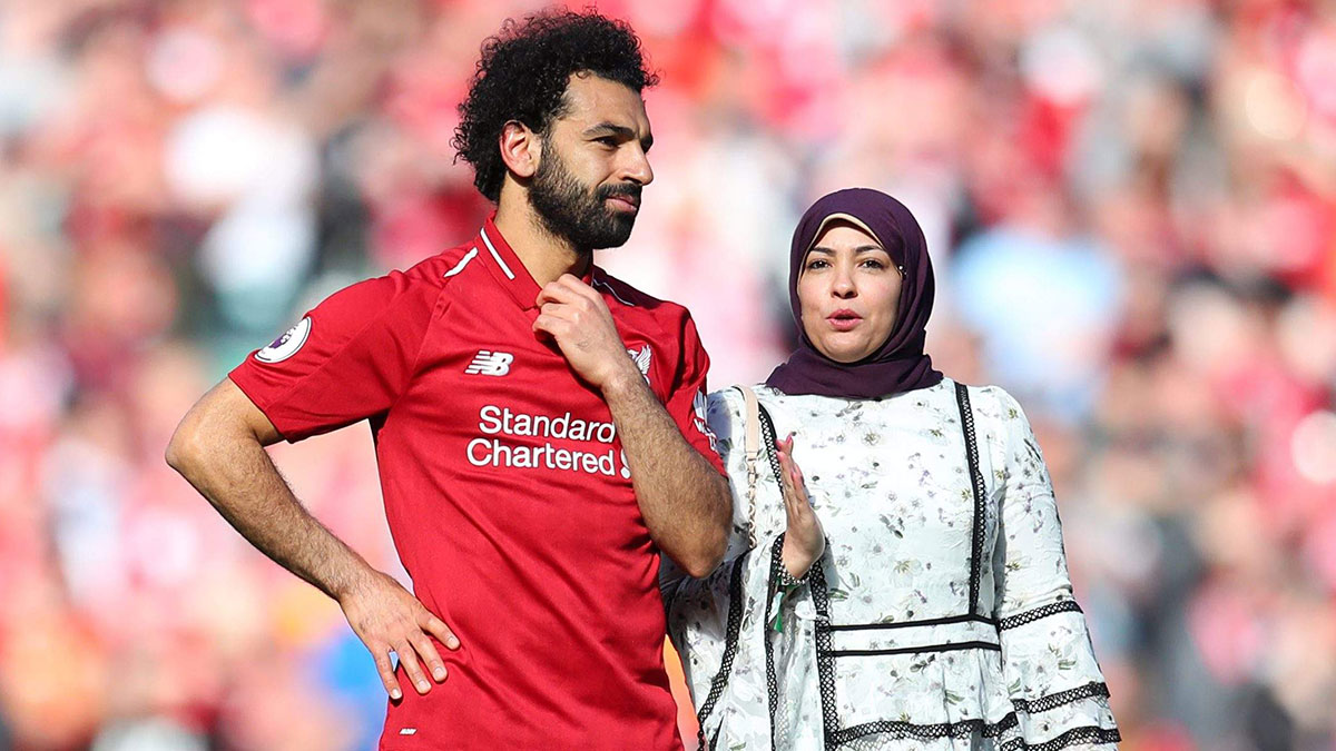 زوجة محمد صلاح لم تظهر بدون حجاب