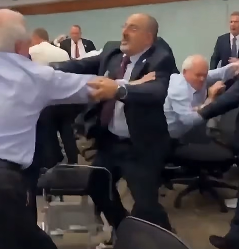 فيديو الشجار داخل مركز الليكود مولد بالذكاء الاصطناعي