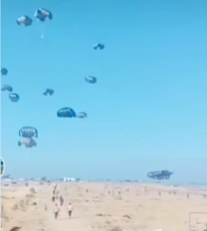لا صحة لما يُشاع عن إنزال جوي صيني للمساعدات في قطاع غزة