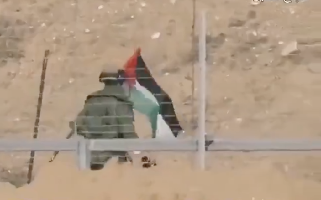 فيديو كمين العلم على حدود غزة من عام 2018 وليس حديثًا