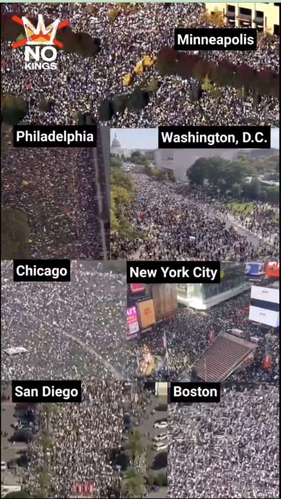 انتشار فيديو قديم لمظاهرات ضخمة في الولايات المتحدة