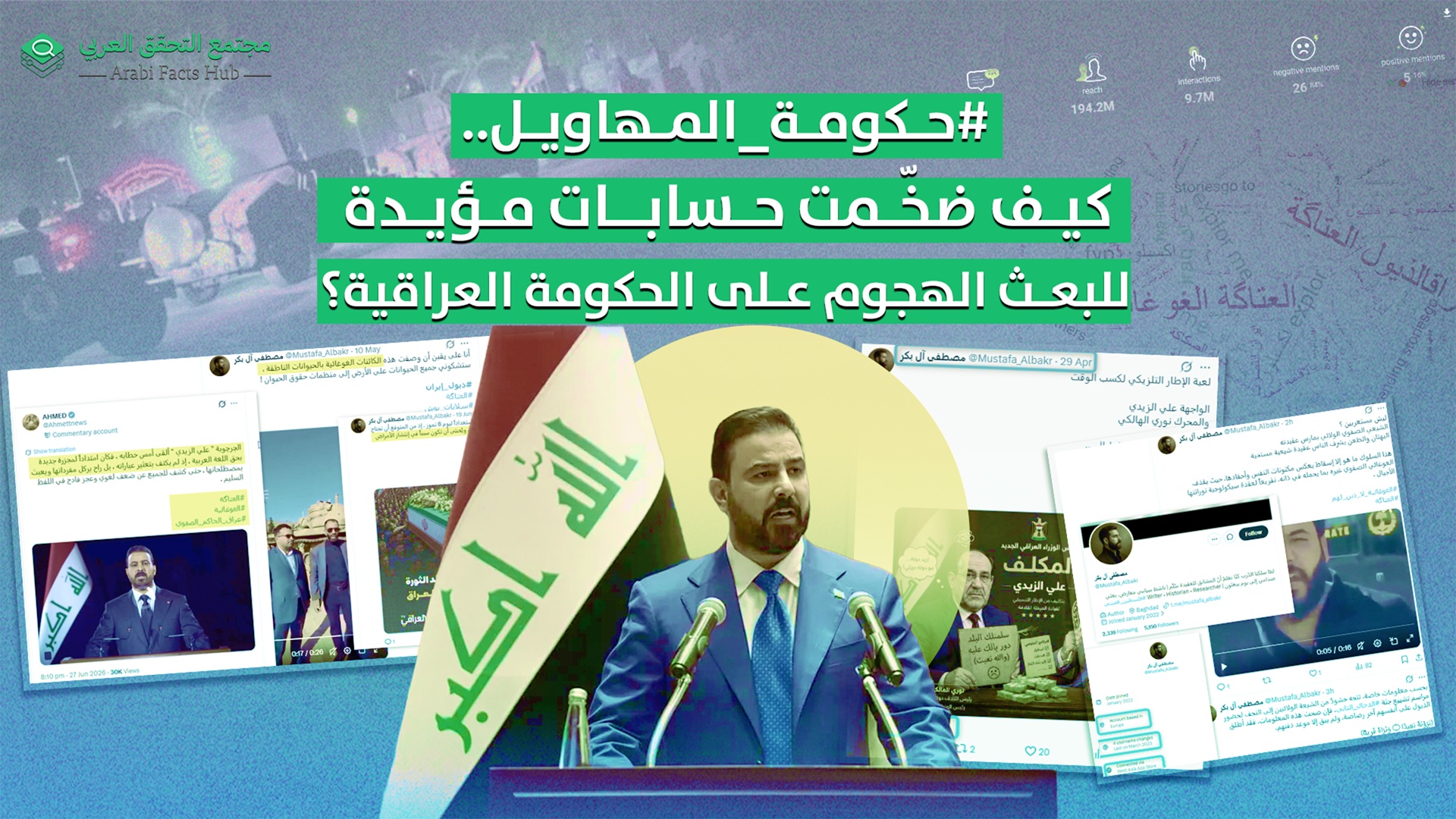 #حكومة_المهاويل.. كيف ضخّمت حسابات مؤيدة للبعث الهجوم على الحكومة العراقية؟