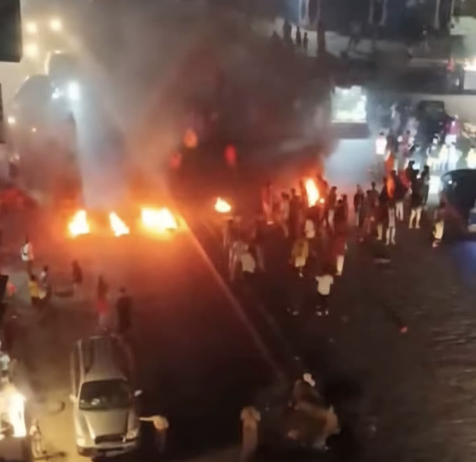 الصورة من احتجاجات سابقة في عدن وليست حديثة