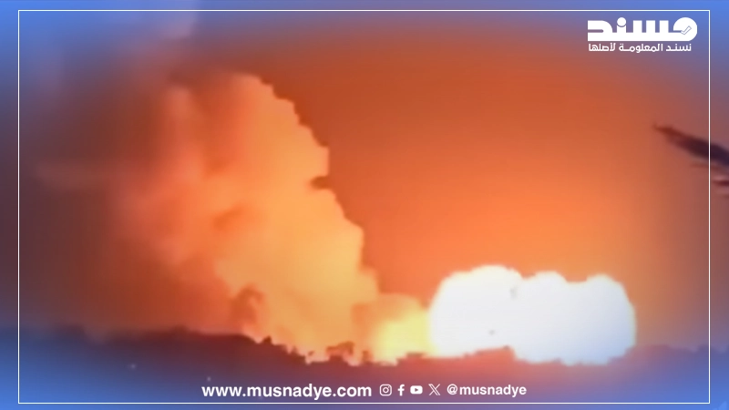 الفيديو لقصف إسرائيلي على لبنان وليس على إيران