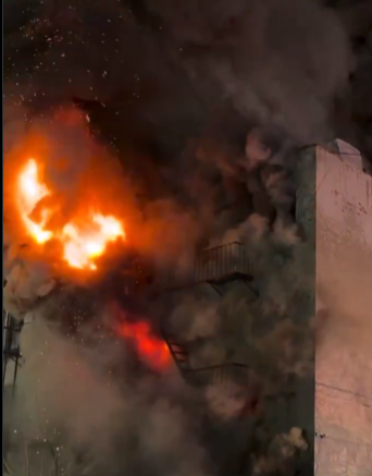 حقيقة احتراق مبنى الاستخبارات المركزية بتل أبيب بعد استهدافه