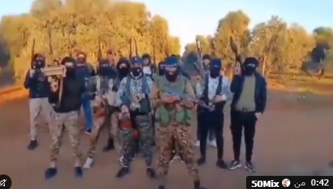 انتشار فيديو مع الادعاء بأنه يوثق خطاباً تحذيرياَ من مسلحين في درعا إلى الاحتلال الإسرائيلي عقب الانتخابات الإسرائيلية