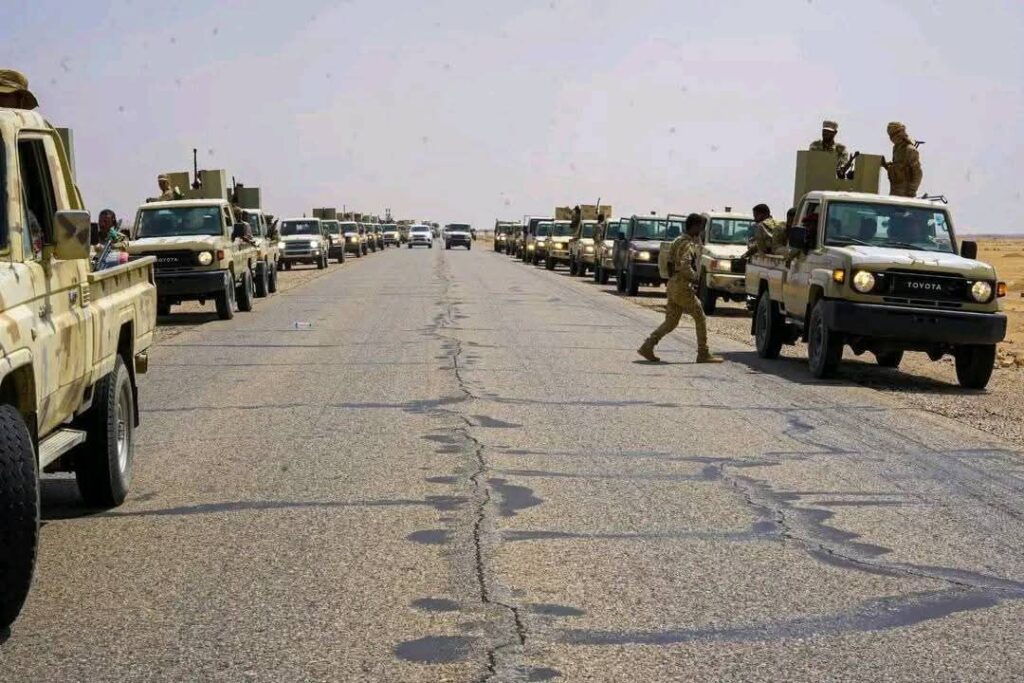 الصورة لقوات درع الوطن في الوديعة وليست في تعز