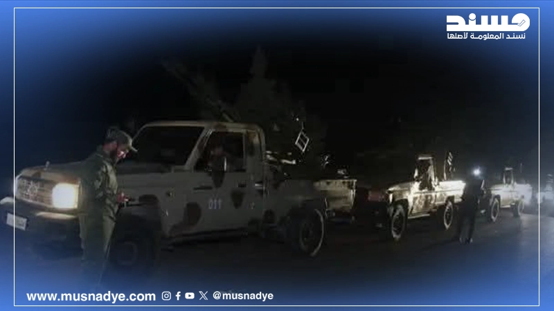 صورة لتعزيزات عسكرية للجيش السوري وليس لها صلة بأحداث اليمن