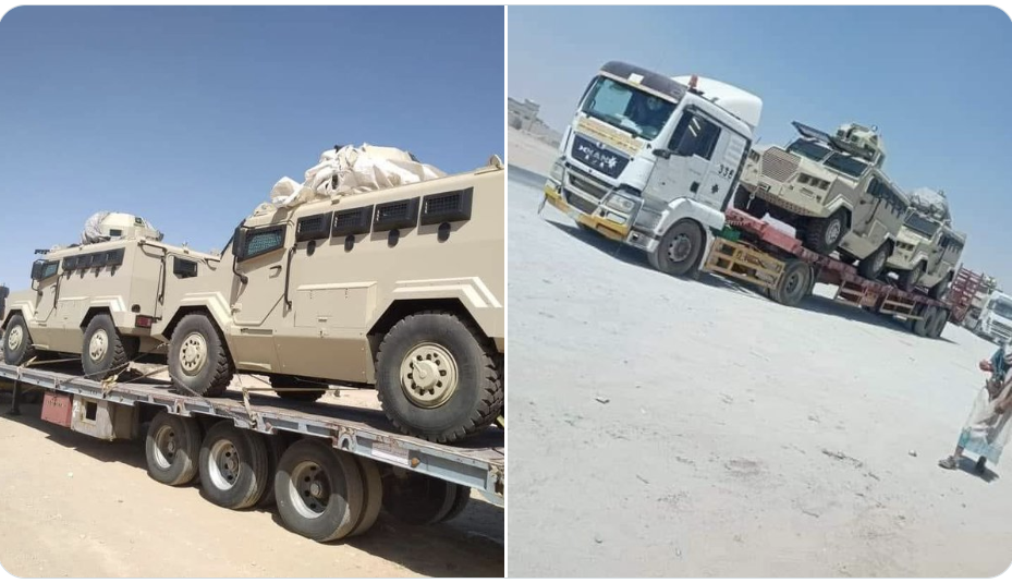 هل الصورة لمدرعات سعودية في طريقها إلى اليمن؟