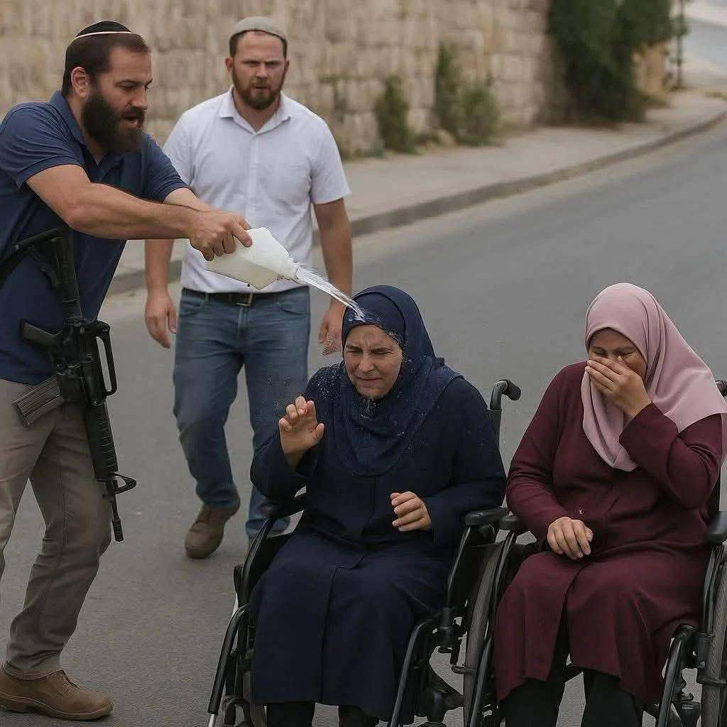 انتشار صورة مولدة بالذكاء الاصطناعي مع الادعاء أنها لحادثة اعتداء مستوطن على سيدتين في الخليل 