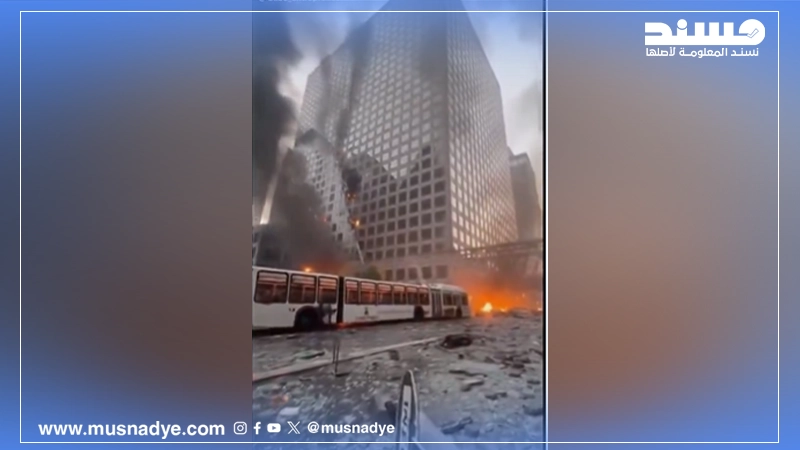 فيديو مُولَّد بالذكاء الاصطناعي وليس لآثار قصف إيراني على تل أبيب